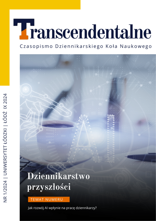 Cover of the magazine "Transcendentalne"