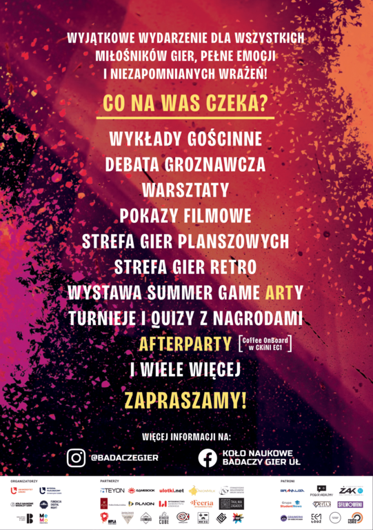 a leaflet of the Summer Game Party 2024