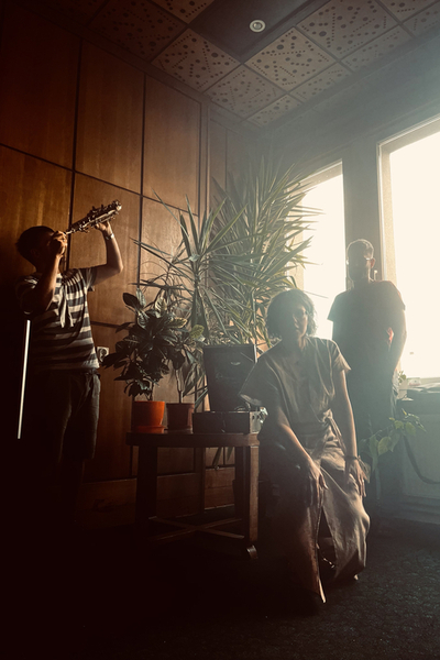 The three performers at the Musicalia of the University of Lodz Library