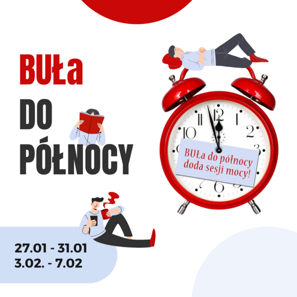 Poster of the event: a red alarm clock and the date of the event