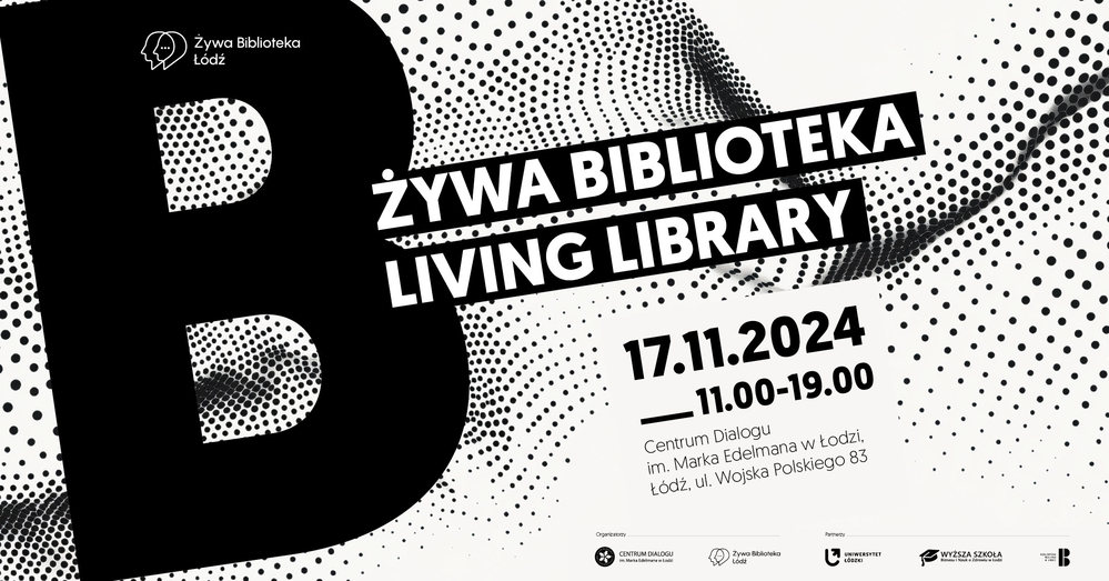 Promotional banner for the Living Library campaign