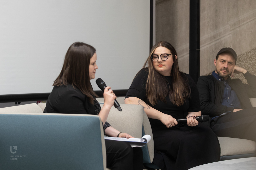 The three interviewees during the debate