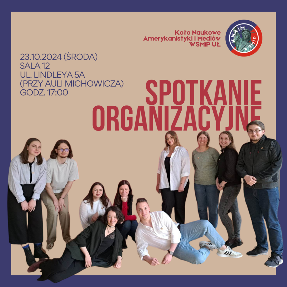 plakat dekoracyjny spotkania organizacyjnego koła