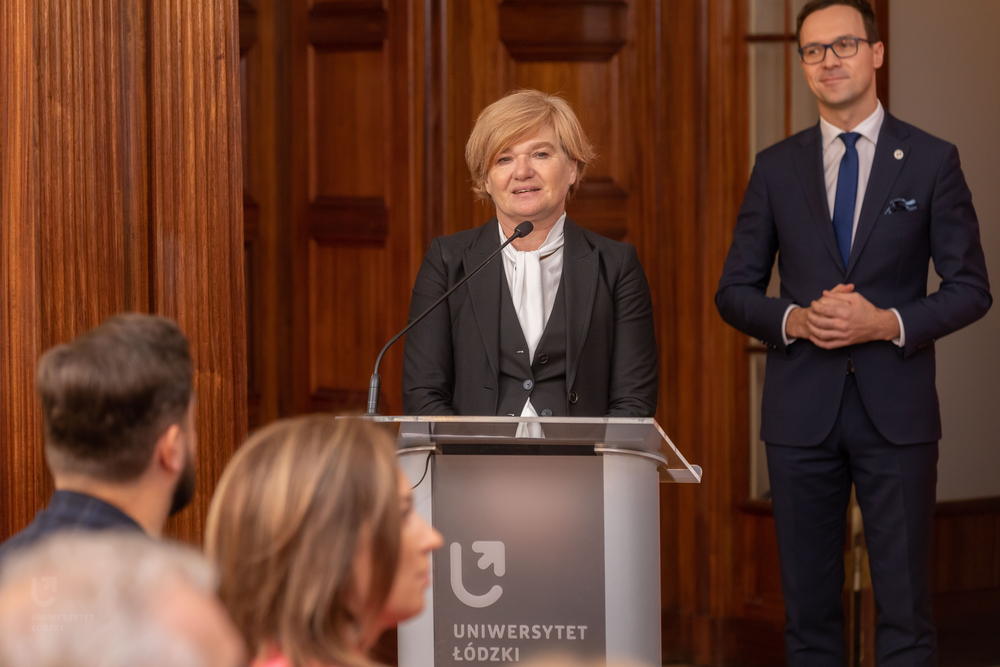 Rector of the University of Lodz and the Head of the Centre for External Relations, University of Lodz during the gala