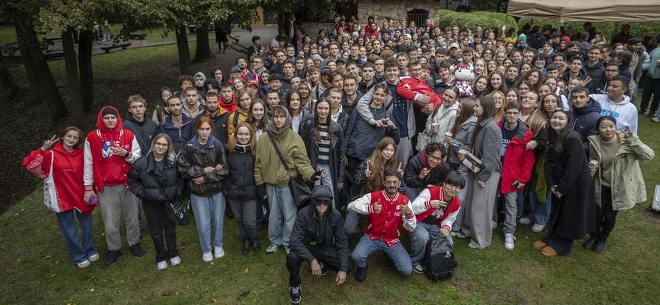 International students of the University of Lodz during the Welcome Meeting & BBQ