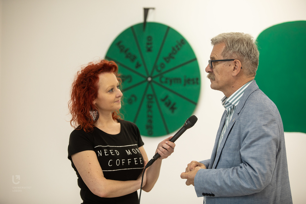 Prof. Krzysztof Szmidt during an interview