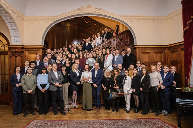 A commemorative photo of mentors and mentees of the 12th edition of the Mentorship Project at the Biedermann’s Palace